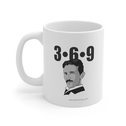 Nikola Tesla 3-6-9 Ceramic Mug 11oz