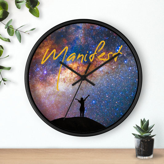 "Manifest" Milky Way Wall Clock
