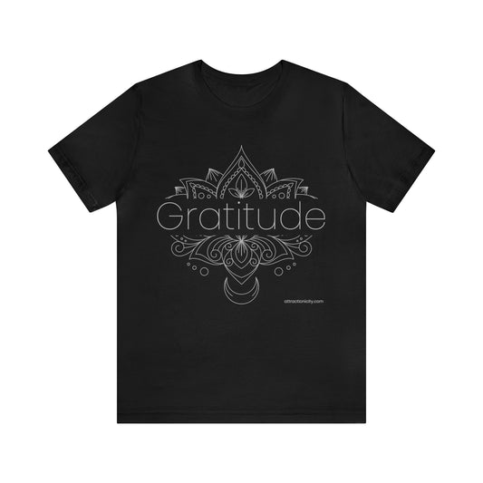 "Gratitude" Unisex Jersey Short Sleeve Tee