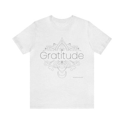 "Gratitude" Unisex Jersey Short Sleeve Tee