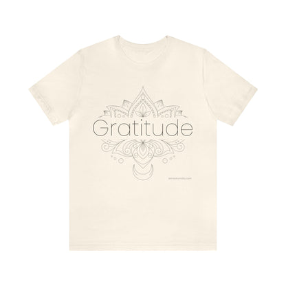 "Gratitude" Unisex Jersey Short Sleeve Tee